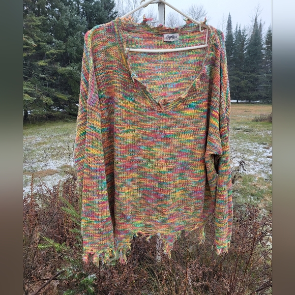 Haptiks Sweaters - "Wonderfully Distressed" Sweater